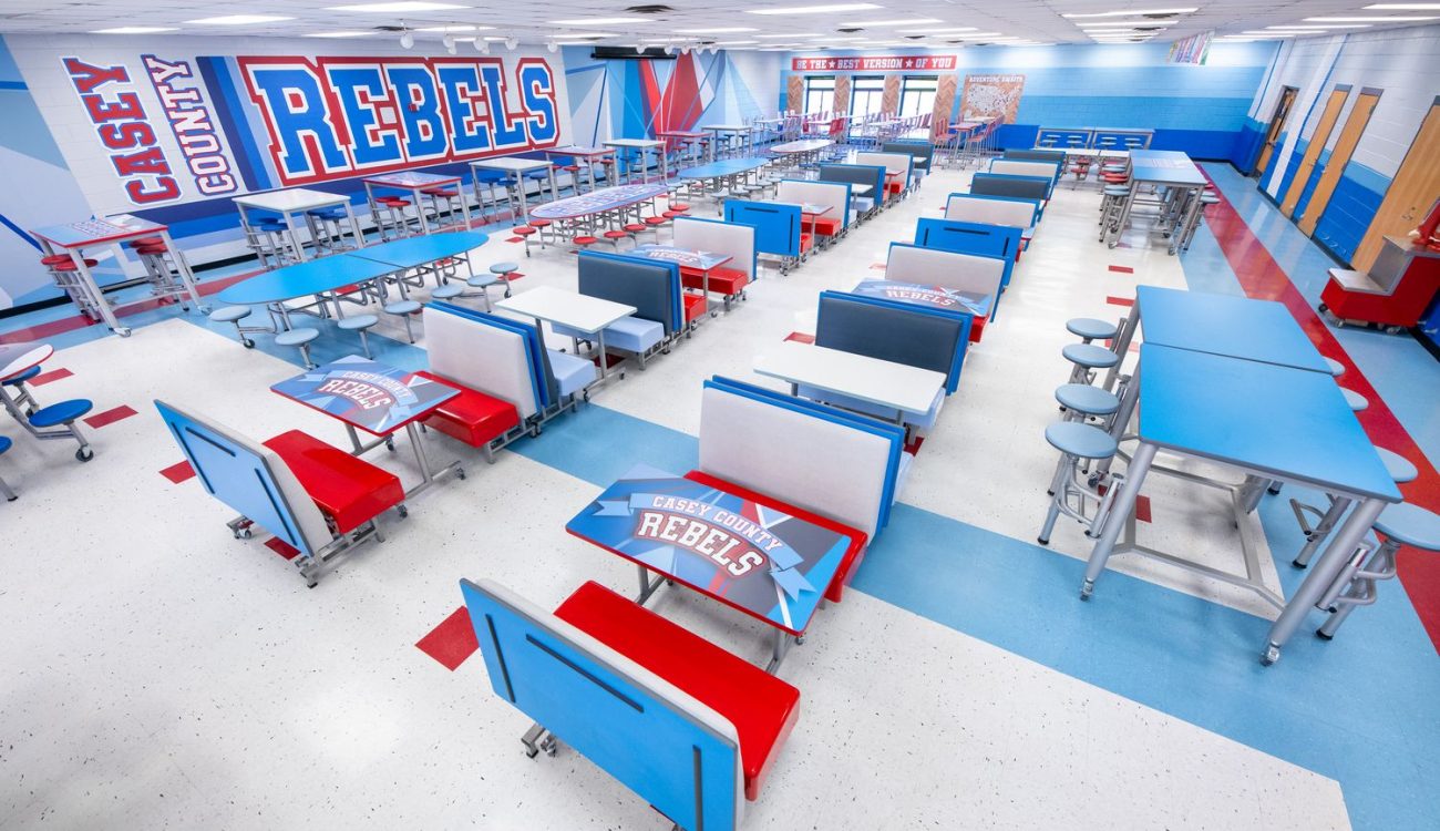 activity tables, American manufacturer, AmTab, AmTab.com, booth systems, booths, café, cafe environments, cafe spaces, café table, café tables, cafeteria, cafeteria furniture, cafeteria tables, child nutrition, classroom, classroom décor, classroom furniture, classroom graphics, classroom signage, common area décor, common area graphics, Deluxe Rectangle Stool, Deluxe Round Stool, desk, desks, dining commons, dining commons furniture, dry erase tables, dynamic furniture, dyna-rock, fold and roll tables, fold-and-roll tables, folding tables, food court, food court décor, food court signage, fun, Heavy-Duty Recycling Receptacle for 55 Gallons, high-impact, innovative classroom furniture, interior décor, interior graphics, k-12 dining commons, k-12 dining commons furniture, k-12 dining commons graphics, learning environments, learning spaces, logo tables, lunchroom, lunchroom tables, made in America, made in the USA, mobile e-z riser, mobile stool table, mobile tables, modern, modern cafeteria, modernization, music centers, performance centers, popular, portable, risers, school furniture, school nutrition, School Signs, School Wall Decor, School Wall Graphics, science lab, science lab tables, Seating Concepts, signage, stages, stem room tables, stem tables, student food courts, technology tables, upgrade back shelf, USA made, wall graphics, white board tables, K12schools, café design, classroom design, After, Casey County High School, Liberty, Kentucky, MFBSP245, MSE1012, LGST3652-42, LTSW30542, EssentialChair-30